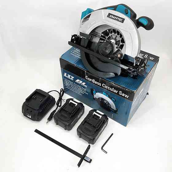 Акумуляторна циркулярна пилка UZ-612 KRAFFTEC 48V Київ