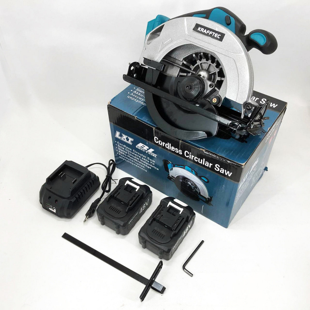 Акумуляторна циркулярна пилка UZ-612 KRAFFTEC 48V Київ - фото 4
