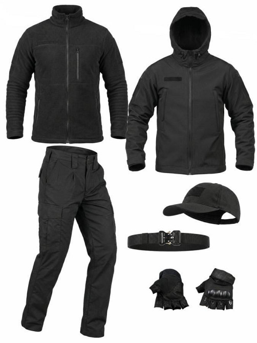 Тактичний костюм 5в1 STABITEX чорний ТР6725 L Одеса - фото 1