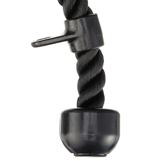 Канат для тяги York Fitness подвійний хват на трицепс з обертовим підвісом, хром Киев