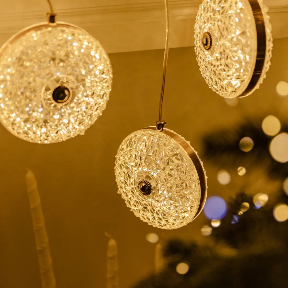 Garlando Гірлянда-штора Діамант 3 метри 6 фігур, теплий білий 6L3MDIA Коломия - фото 4