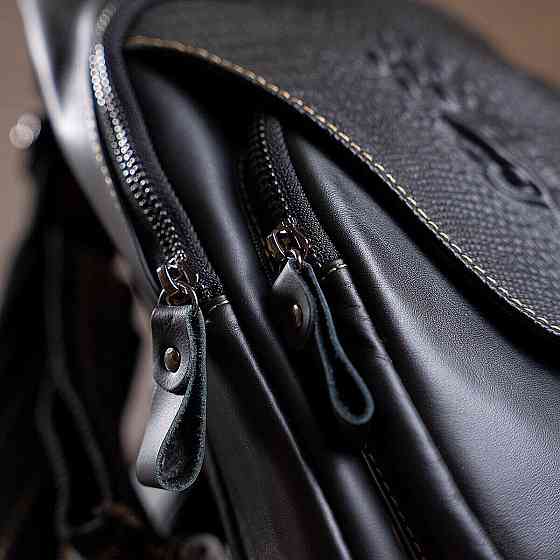 Сумка мужская на плечо Vintage 14760 Черная Киев