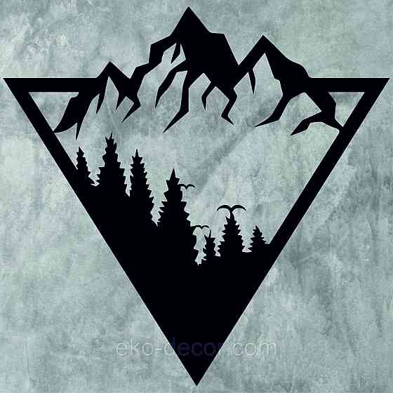 Декоративне настінне Панно «Гора»  Декор на стіну Київ