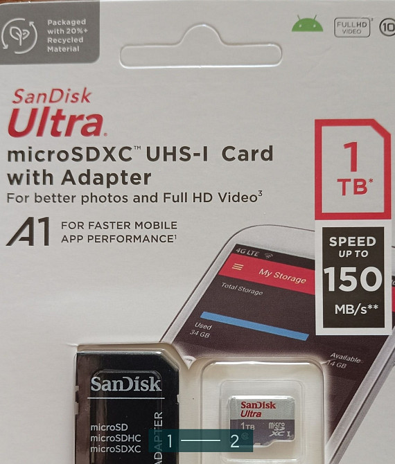 Карта Памяти: SanDisk Ultra 1TB. Киев - изображение 2
