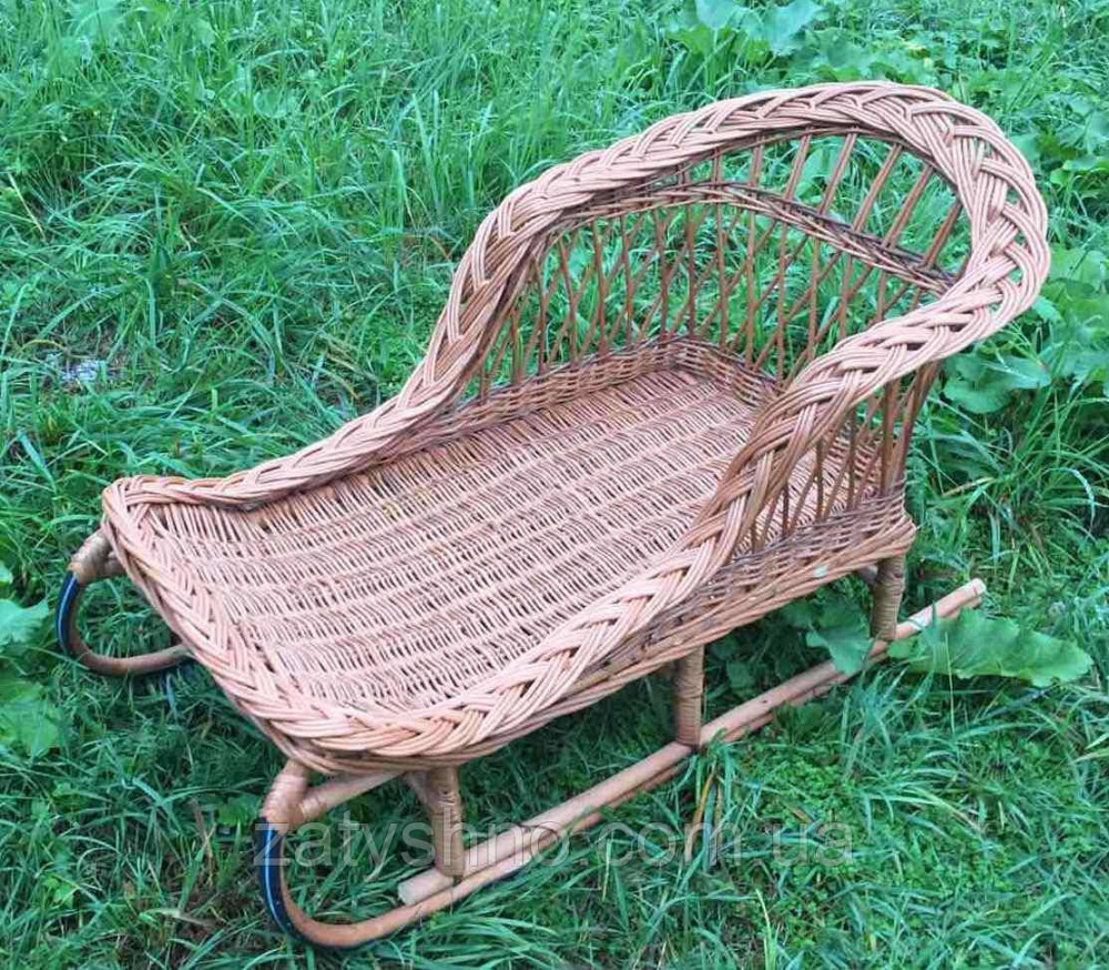 Плетеные саночки| санки для детей и взрослых | саночки  на подарок | санки из лозы Киев - изображение 6