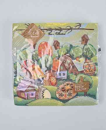 Салфетки бумажнае пасхальнае (ЗЗхЗЗ, 18шт)