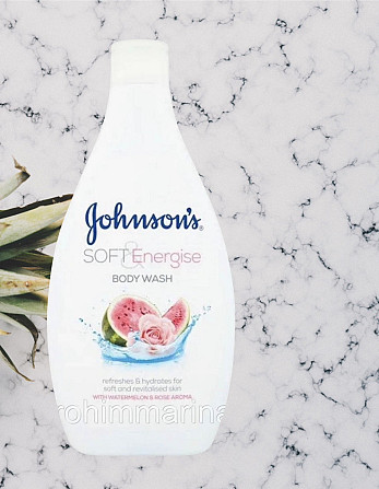 Гель д/душа Johnson soft energise body wash, арбуз и роза, 400 мл Виноградов - изображение 2