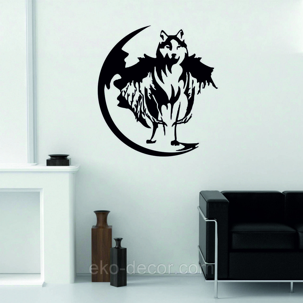 Декоративное настенное Панно «Волк», Декор на стену 70*64 см Киев - изображение 2