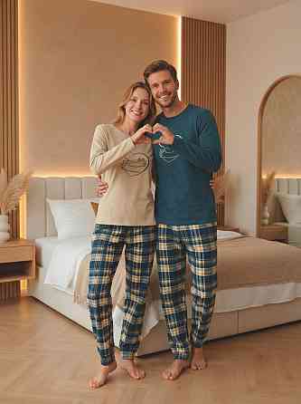 Мужской комплект со штанами - Сердце - Family look для пары. Tom John Киев