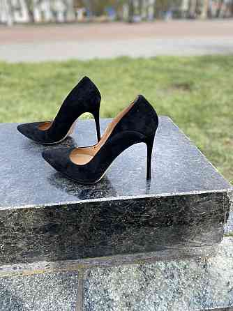 SANTINI Туфлі жіночі SANTINI чорні замша натуральна каблук 11см 36р. 37р. (70594-21) Коломия