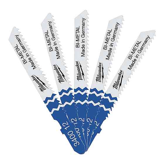 Полотна для лобзика T118BF Bi-Metal MILWAUKEE MILWAUKEE, 55мм/ крок зуба 2,0мм,(5шт),(універсальні) Одеса