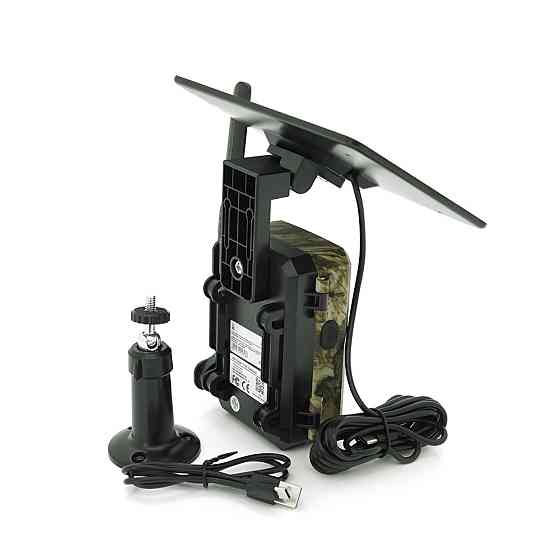 4G Фотопастка F-802 3MP-фото/3МР-відео 120 кут .слот під SD карту. Батарея 7800мА сонячна панель APP-UBOX Київ