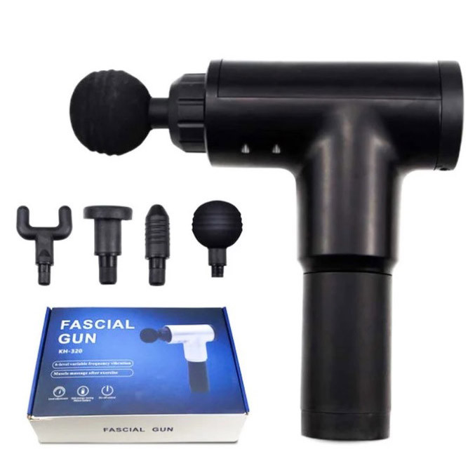 Аккумуляторный массажер для икр Fascial Gun KH-320, Вибрационный массажер ручной, Масажер для поясницы BV-54 Львов - изображение 14