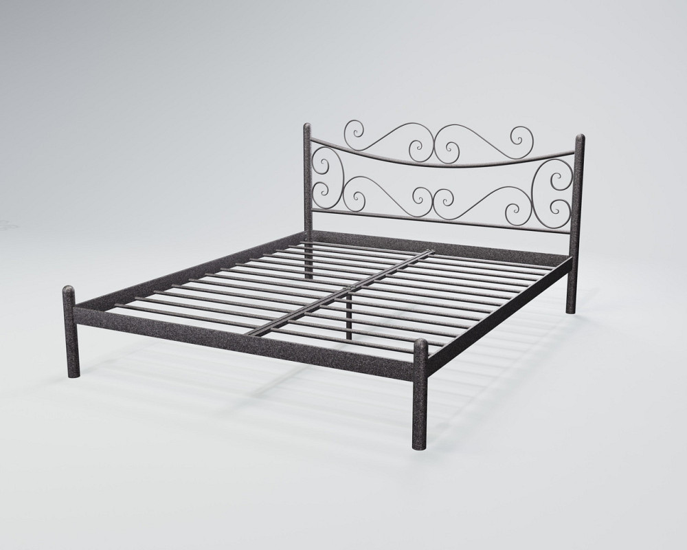 Ліжко двоспальне Azalya 140х200 графіт Київ - фото 1