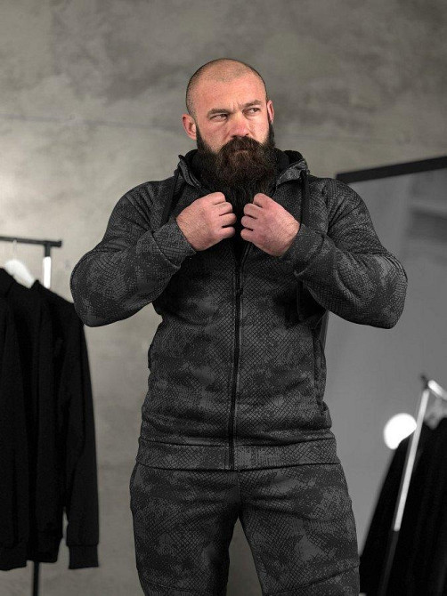 Зимний спортивный костюм PREDATOR  grey ВТ0512 Одесса - изображение 4