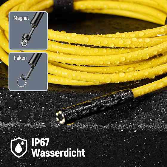 Эндоскопическая камера 7 мм 2 МП с подсветкой для iPhone/iPad iOS 12+, кабель 5 м IP67 влагозащищенная Киев