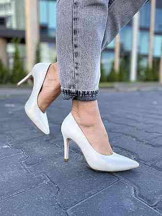 Nivelle Туфлі жіночі NIVELLE срібні натуральна шкіра-сатин каблук 10см 36р.-23.5см 37р.-24см 38 Коломия