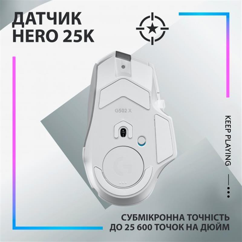Миша бездротова Logitech G502 X Plus White (910-006171) Білий Харків - фото 20