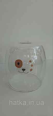 Піала чашка подвійне скло Olens "Рятувальник" 250 мл прозора Київ