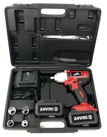 Акумуляторний гайковерт MAX – 24V, ударний, з комплектом насадок, Польща Львів