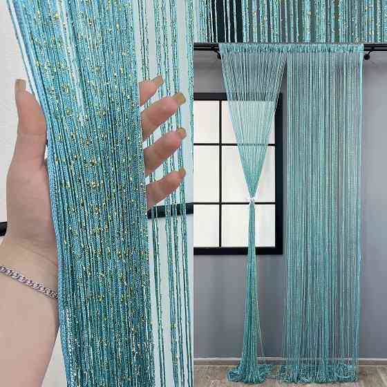 Штори-нитки з люрексом Блакитний 300х300см 1 шт (61-130) Київ