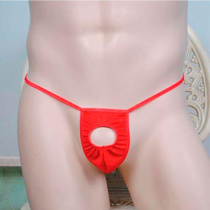 Чоловічі стрінги з діркою для пеніса - Червоний - S/M/L Вінниця - фото 6
