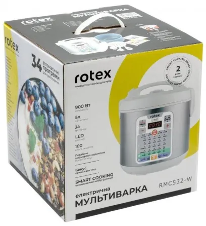 Мультиварка ROTEX RMC532-W 31 програма, антипригарна чаша, 5Л Чаша Київ