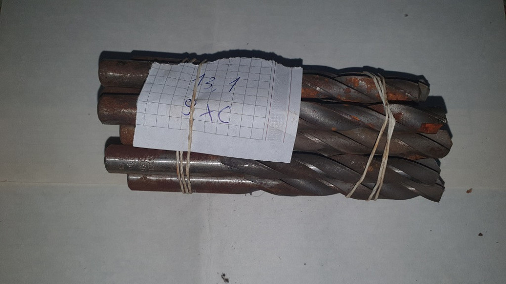 Свердло з циліндричним хвостовиком 13.1 мм. 9ХС. СССР. Харків - фото 1