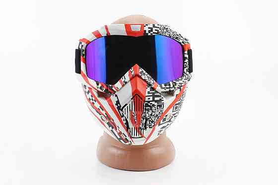 Окуляри+захисна маска, оранжево-чорна (хамелеон скло), MT-009 Київ