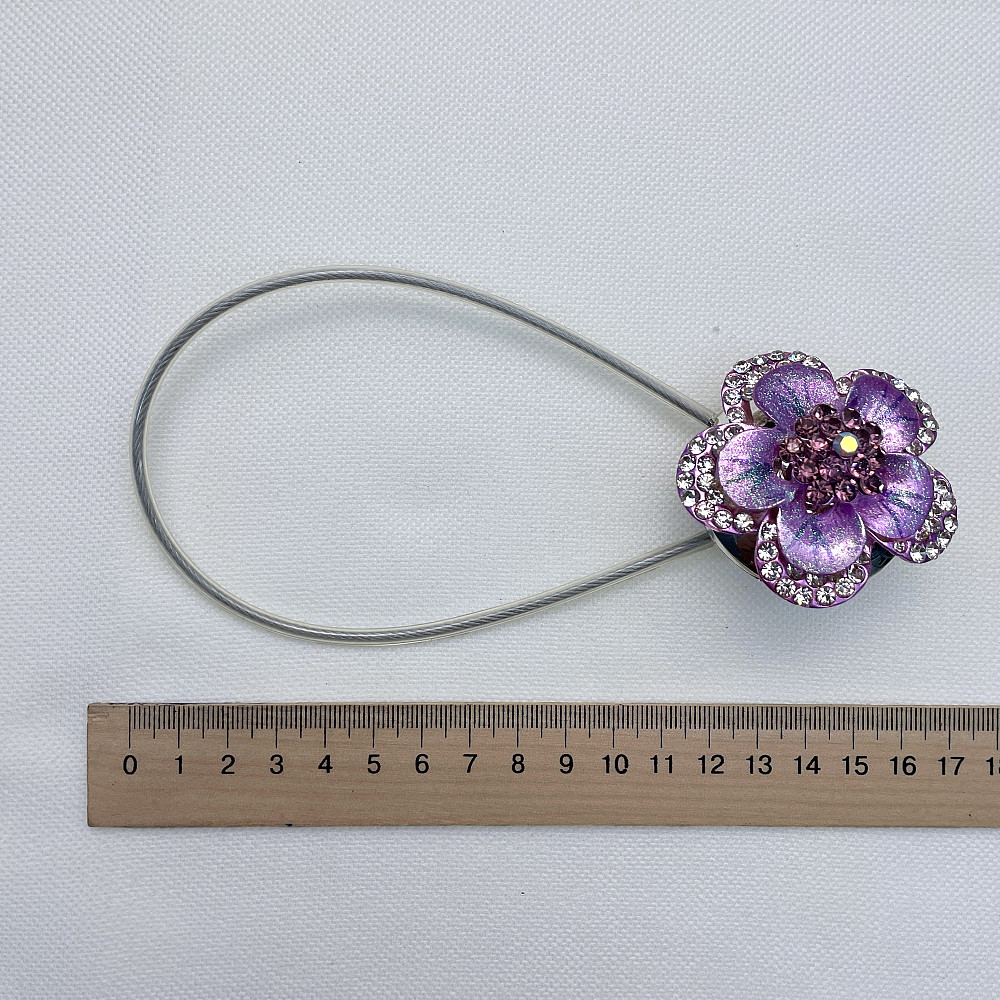 Магніти для штор та гардин "Flowers" набір 2 шт Бузковий (81-203) Київ - фото 7