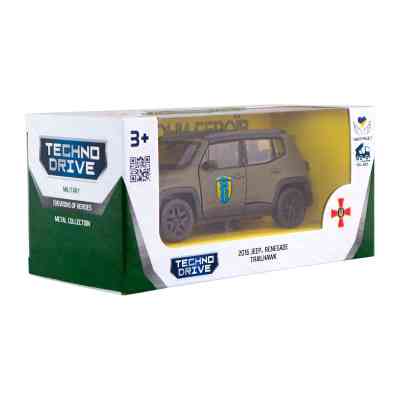 Машина Techno Drive серії Шеврони Героїв - Jeep Renegade Trailhawk - Айдар (250351W) Вінниця