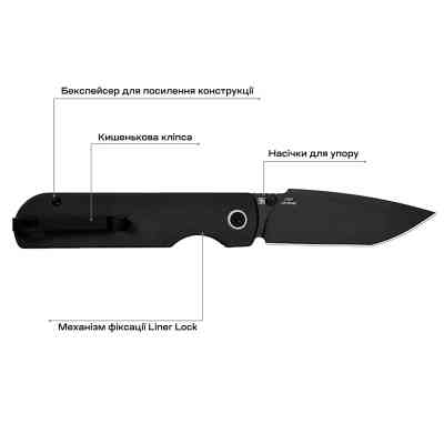 Нож CJRB Nova Black PVD (J1937-BBK) Винница