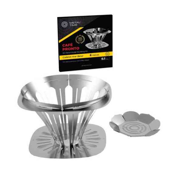 Колекційна модель-конструктор Metal Time Cafe Pronto Пуровер V60 для кави (MT013) Харків