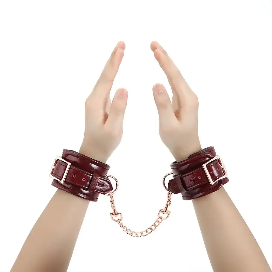 Наручники Liebe Seele Wine Red wirst Cuffs Львів - фото 9