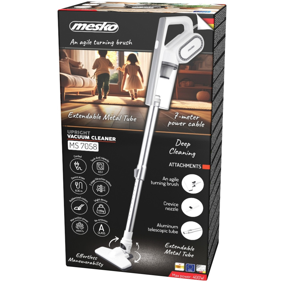 Порохотяг Mesko MS 7058 контейнерний/ 400Вт/ 0.5л/ циклон/ білий Винница - изображение 14