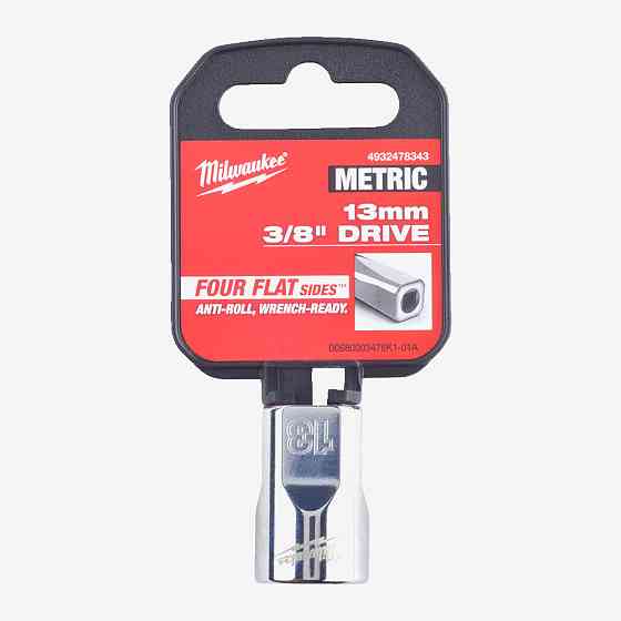 Головка хромована метрична 3/8'' MILWAUKEE, 13мм Одеса