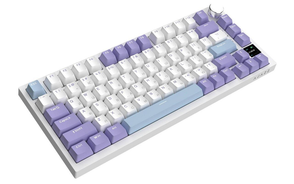 Клавіатура бездротова Ajazz AK820 Pro Flying Fish Switch Purple RGB With Screen (AK820PRO-FF-PWB) ( 11391 ) Харків - фото 3