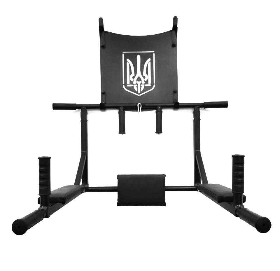Турник с Резиновыми ручками, турник 4 в 1 с гербом Украины настенный с брусьями Харьков - изображение 8