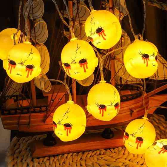 Гирлянда Хэллоуин Куклы 150 см 10 led 55 мм разноцветный Киев