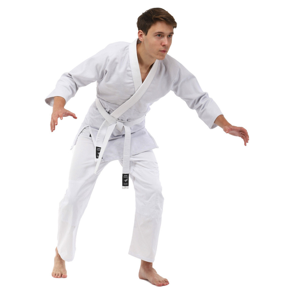 Кімоно для дзюдо HARD TOUCH CO-8917 розмір 120-190 см білий Спортивна форма Київ - фото 9
