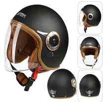 Шлем открытый (mod:603) (size:L,черный матовый) Мукачево