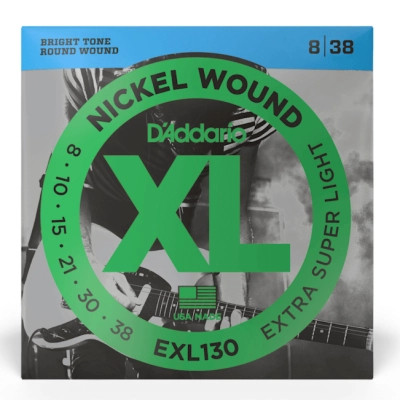 Струны для гитары D'Addario XL Nickel Wound Extra Super Light (08-38) (EXL130) Винница - изображение 1