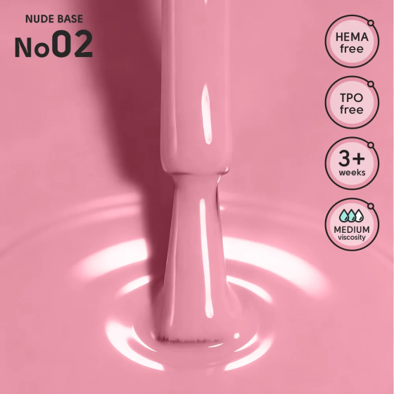Камуфлирующая база для гель-лака 02 Nude Base Shelly 12 мл Киев