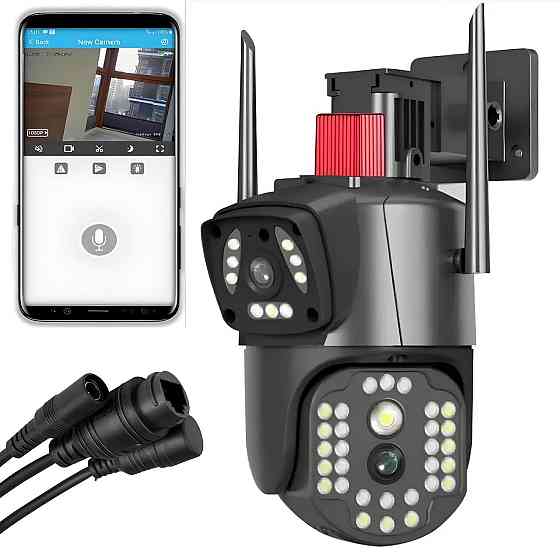 Уличная камера видеонаблюдения 4G под сим карту,на 2 обьектива SBR Киев