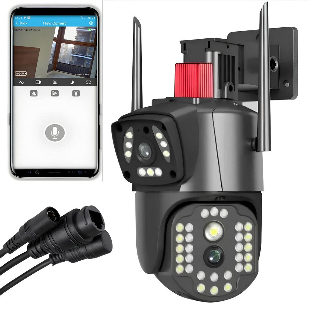 Уличная камера видеонаблюдения 4G под сим карту,на 2 обьектива SBR Киев - изображение 1