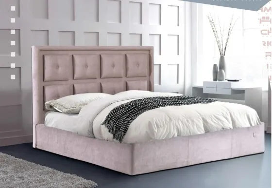 Кровать Двуспальная Windsor Comfort 160 х 200 см Мисти Mocco С подъемным механизмом и нишей для белья Мокко Киев