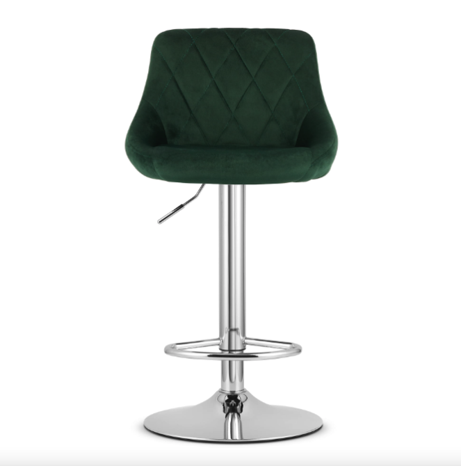 Барний стілець Leobert Kast з спинкою зелений Киев - изображение 4