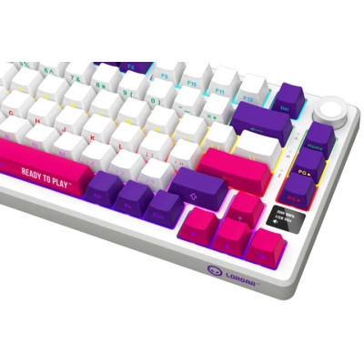 Клавіатура Lorgar KBP7075W Pro RGB Wireless/Bluetooth/USB UA White (LRG-KBP7075W-WH-US) Вінниця - фото 12