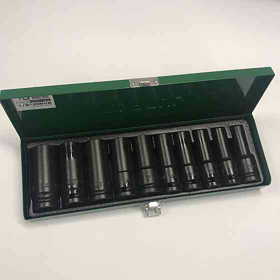 Набір довгих торцевих головок ударних TOPTUL 1/2" 10-24мм 10 од. GDAD1002 Одеса