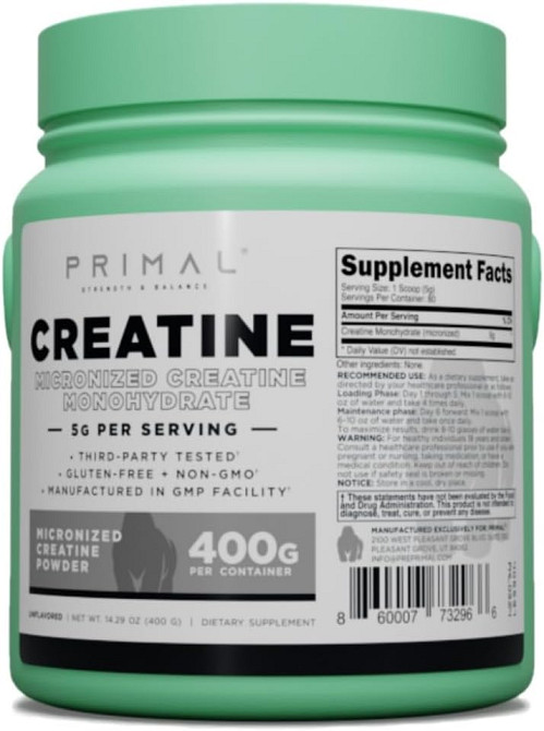 Креатин PrePrimal Creatine Powder 400 г, Unflavored Луцьк - фото 3